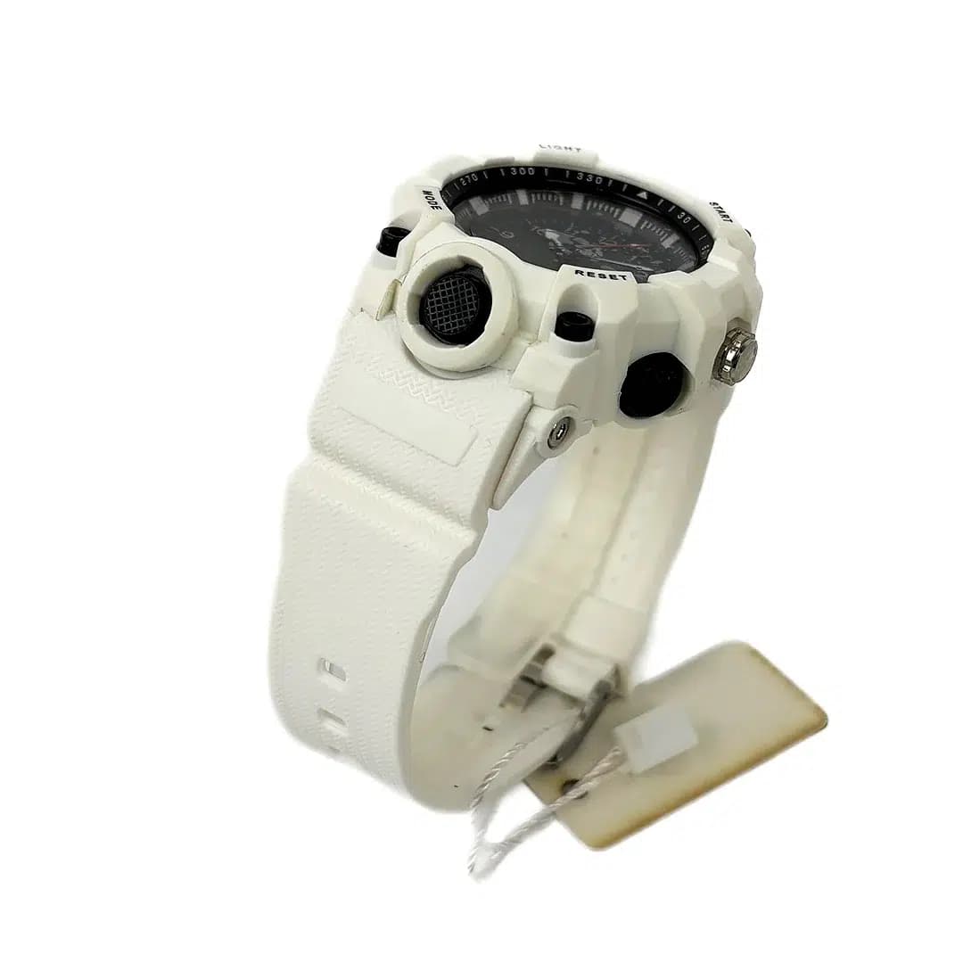 ساعت مچی اسپرت آیک | AIKE طرح G-SHOCK عقربه ای مدل AK-005 رنگ سفید به همراه جعبه و پاکت اورجینال — تصویر ۱۰