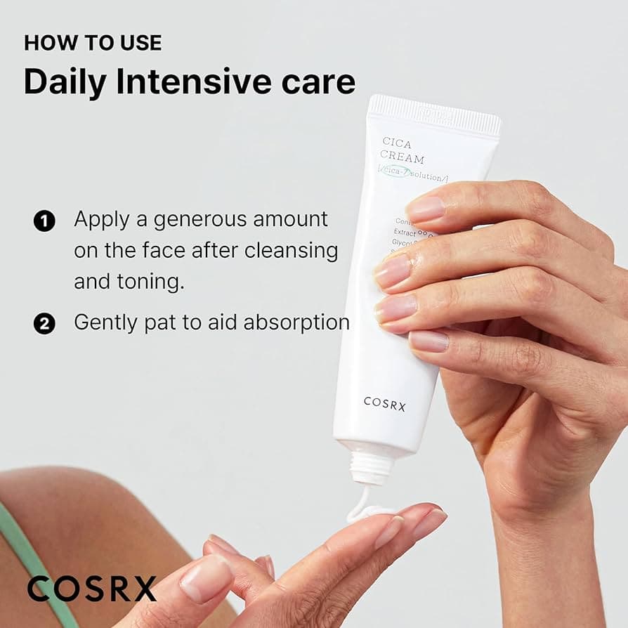 کرم ترمیم کننده و ضد التهاب کوزارکس مدل cica حجم 50 میلی لیتر COSRX — تصویر ۳