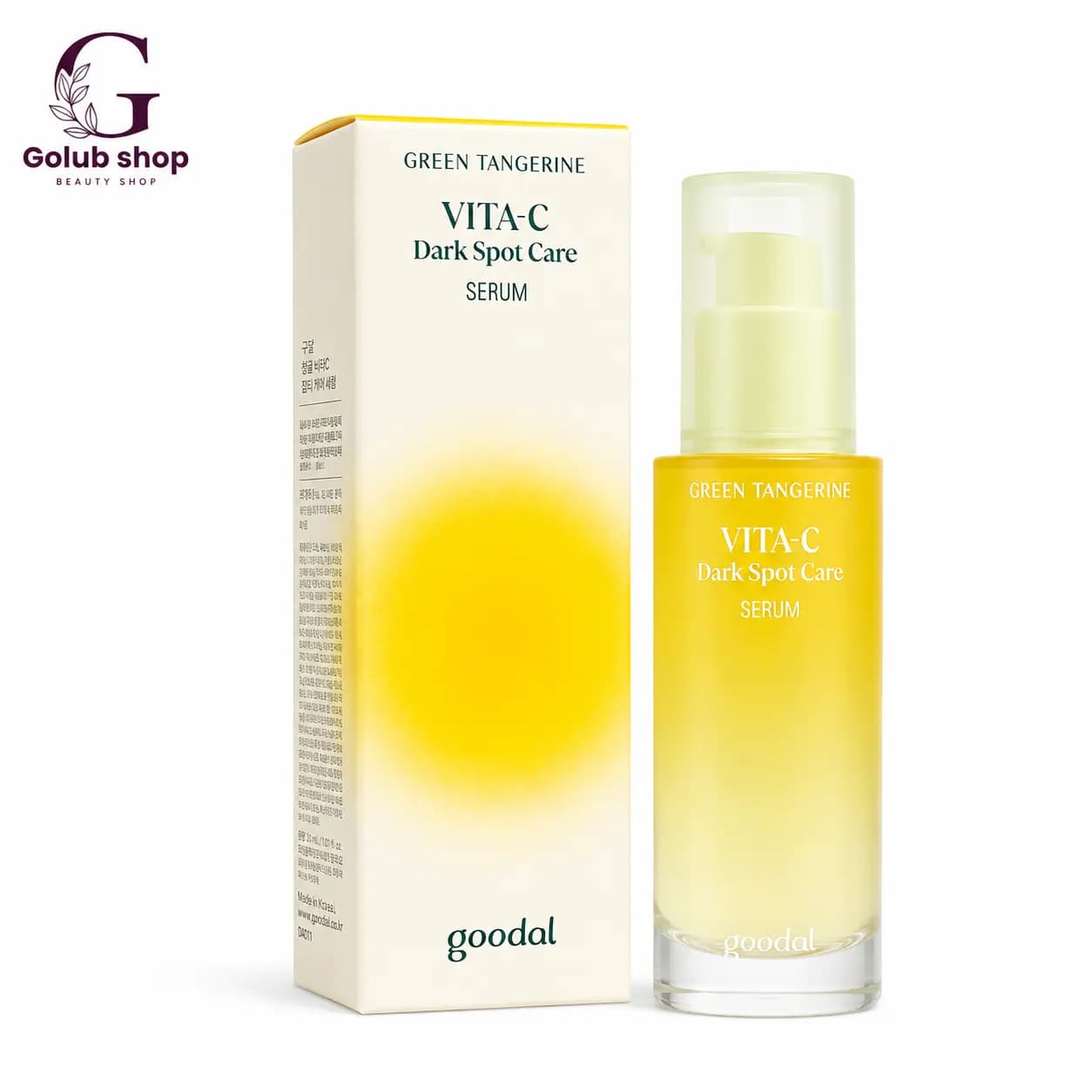 سرم ضد لک ویتامین C گودال مدل Green Tangerine Vita-C Dark Spot Care Serum