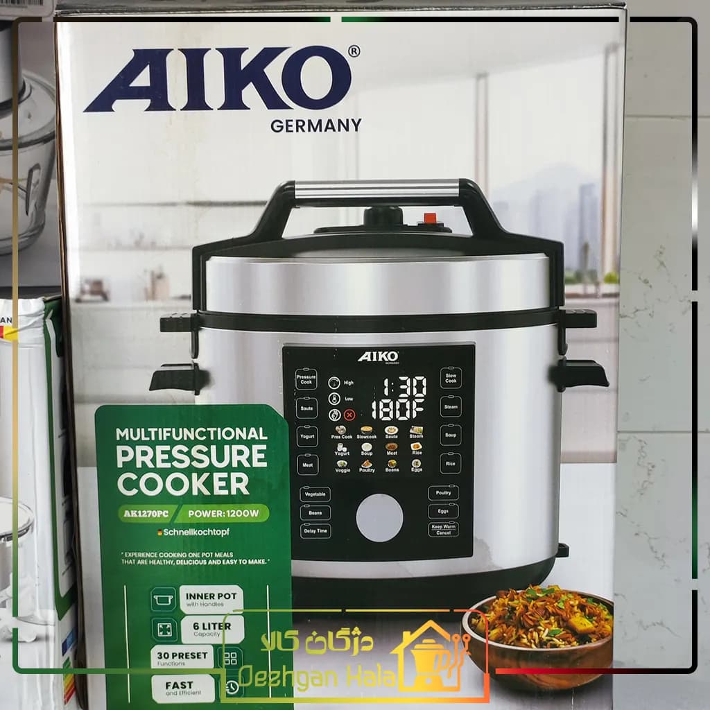 پلوپز چند کاره آیکو مدل AK1270PC | زودپز برقی — تصویر ۴