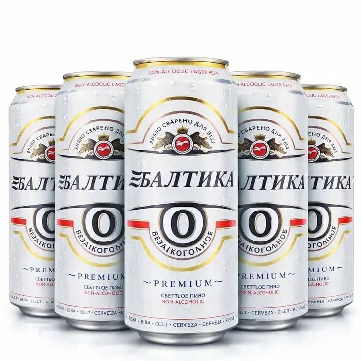 آبجو بالتیکا قوطی سفید پک Baltika 500cc 6x