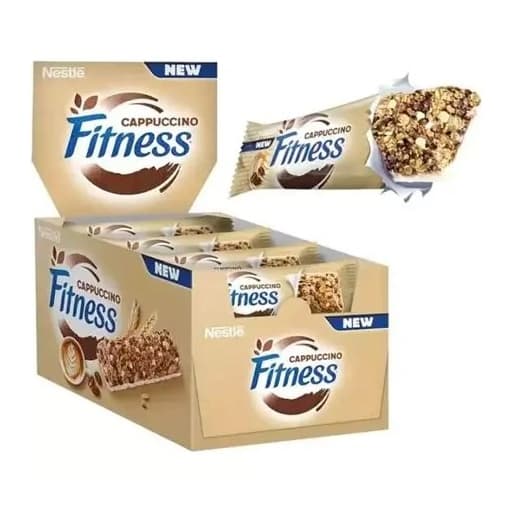 نستله فیتنس بار کاپوچینو پک Fitness Cappuccino 16x — تصویر ۲