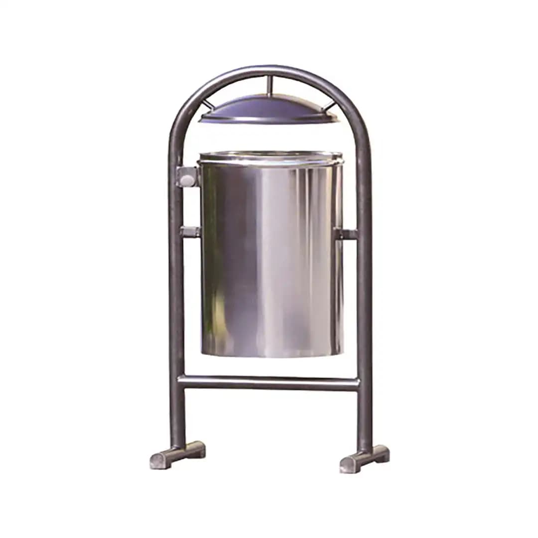 سطل زباله پارکی پایه دار کد M8