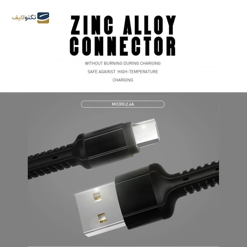کابل شارژر MICRO-USB اندروید الدینیو LDNIO مدل LS63 متراژ 1 متر ( اورجینال ) — تصویر ۵