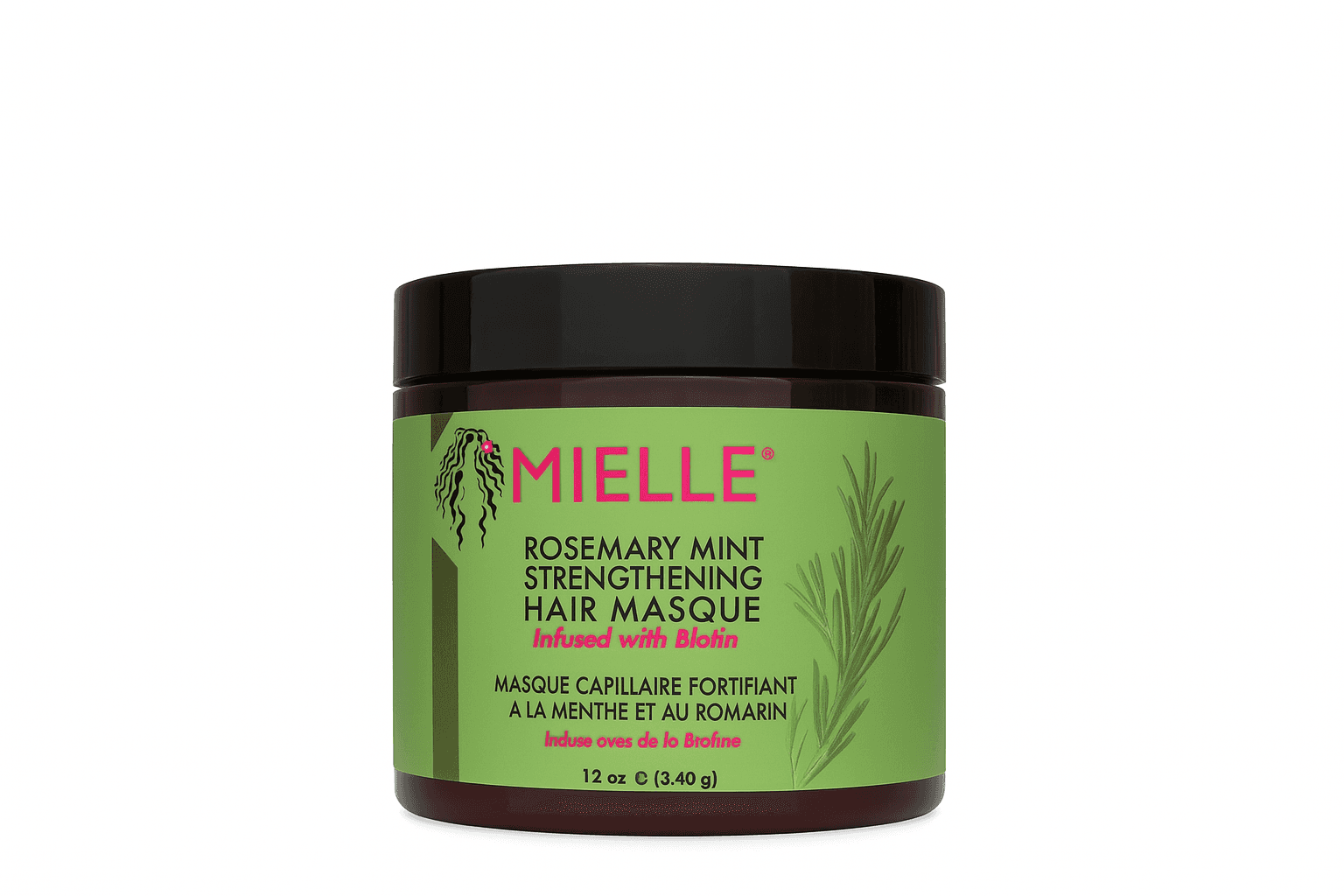ماسک مو تقویت‌کننده میله مدل Rosemary Mint حجم 340 گرم | حاوی بیوتین، ضد ریزش و محرک رشد مو