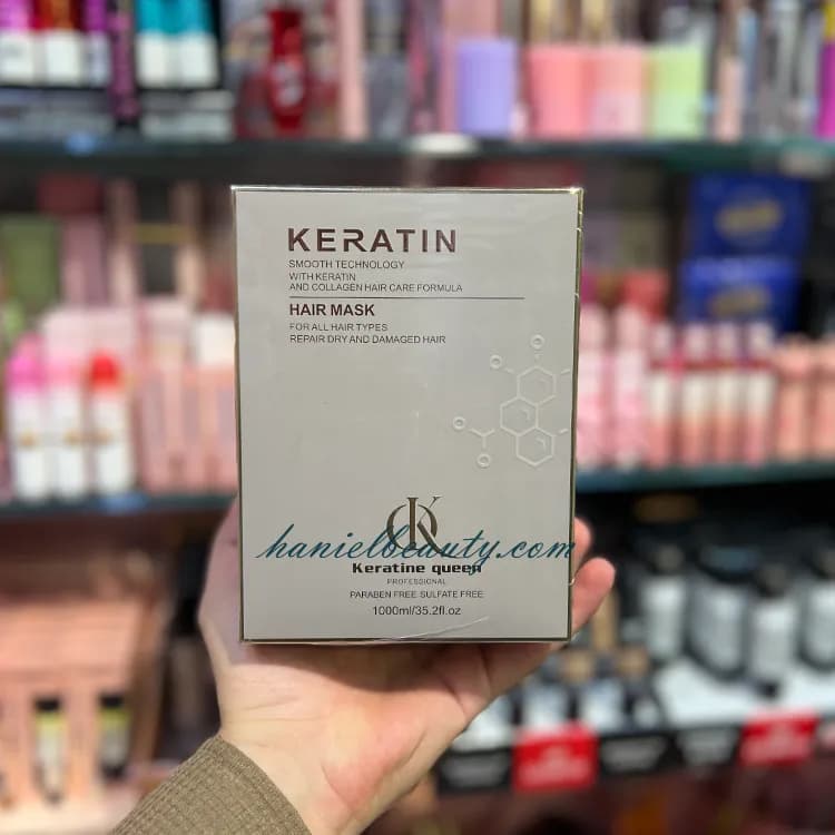 پک کراتینه Keratin Queen شامل شامپو و ماسک احیاکننده — تصویر ۱۰