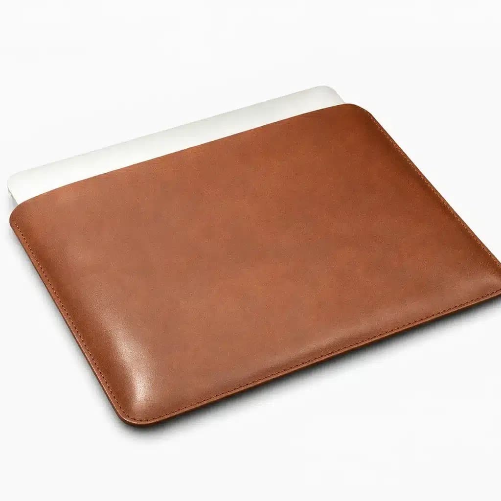 کاور محافظ چرم طبیعی دست ساز لپتاپ مک بوک پرو 16 اینچ اپل Apple MacBook Pro – 16” (5th Gen) مدل گرشا — تصویر ۱۲