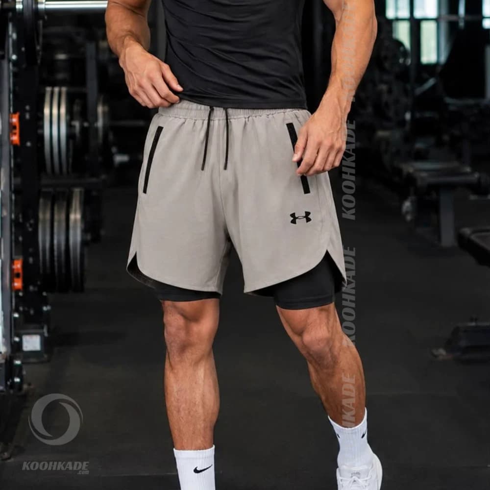 شلوارک ورزشی کشاله دار UNDERARMOR — تصویر ۵