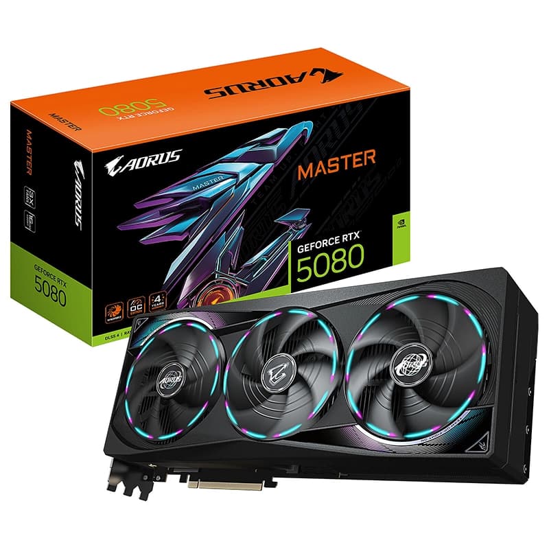 کارت گرافیک گیگابایت مدل GIGABYTE VGA GeForce AORUS 5080 MASTER 16GB — تصویر ۶