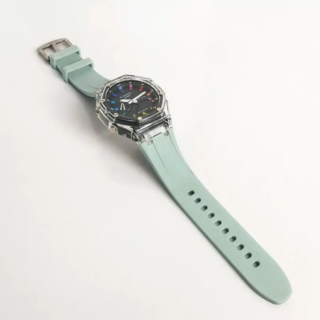 ساعت مچی اسپرت کاسیو جی شاک پمپی Casio G-Shock (های کپی درجه 1) طوسی — تصویر ۶