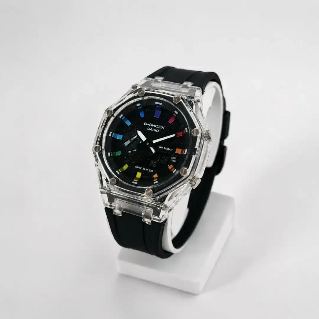 ساعت مچی اسپرت کاسیو جی شاک پمپی Casio G-Shock (های کپی درجه 1) کهکشانی مشکی