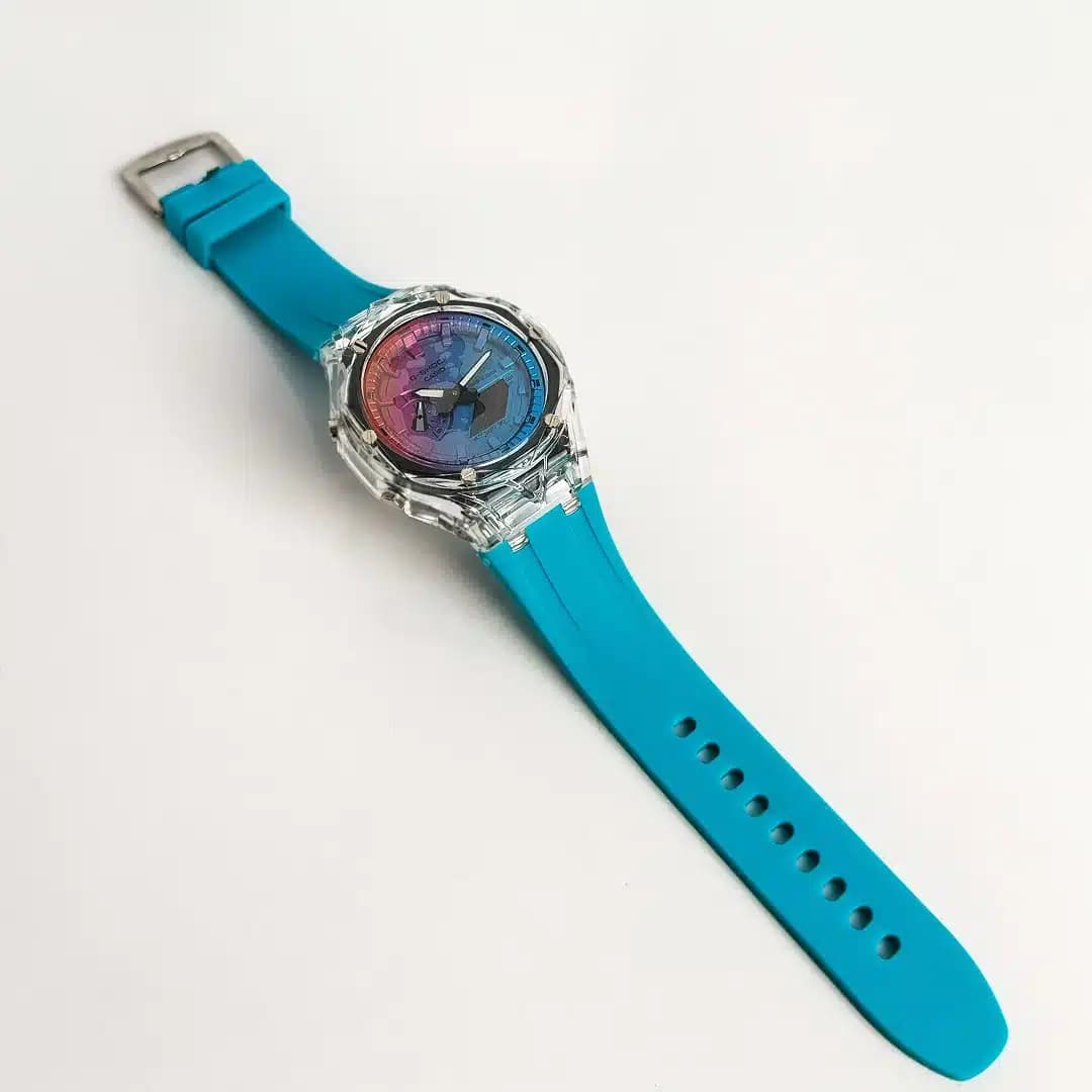 ساعت مچی اسپرت کاسیو جی شاک پمپی Casio G-Shock (های کپی درجه 1) آبی — تصویر ۶