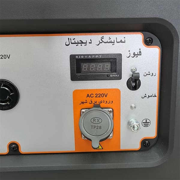 موتور برق 8.5 کیلووات اتومات تکسوز ATS دار برند هواسدان H9000D-G-ATS — تصویر ۱۲