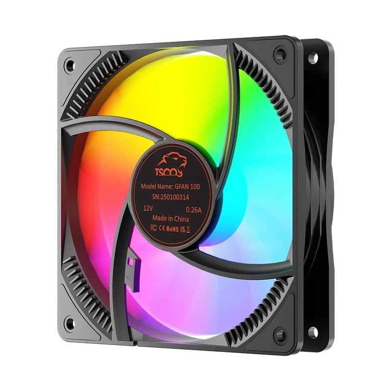 فن کیس کامپیوتر تسکو مدل مشکی G FAN 100 — تصویر ۳