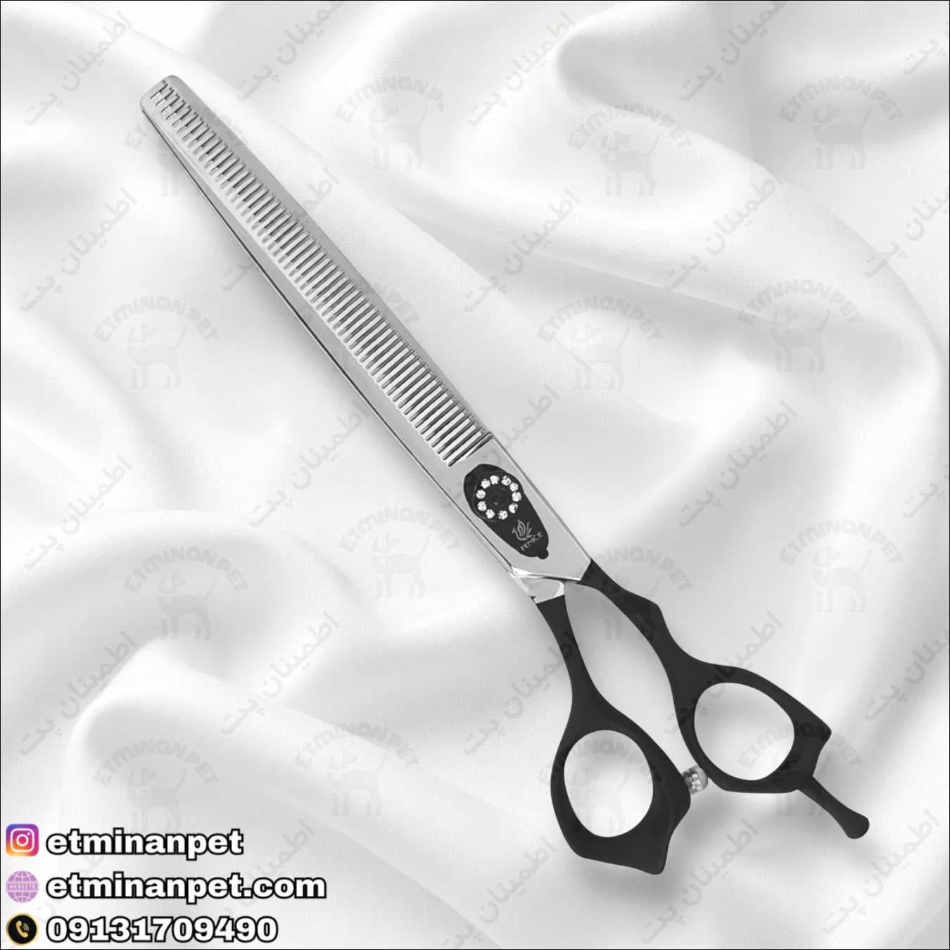 قیچی پیتاژ ریز فنایس مدل استرانگ 7.5 اینچ دندانه V — تصویر ۳