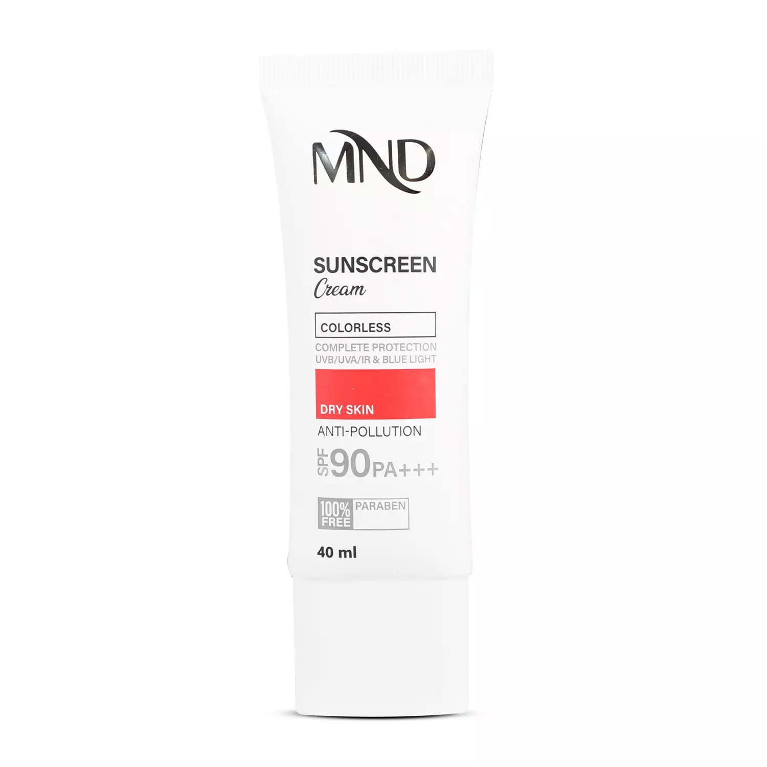 کرم ضد آفتاب (SPF 90) مناسب پوست خشک بی رنگ ام ان دی 40 میلی‌لیتر — تصویر ۵
