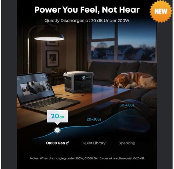مشخصات فنی پاور استیشن Anker C1000 Gen 2 — تصویر ۹