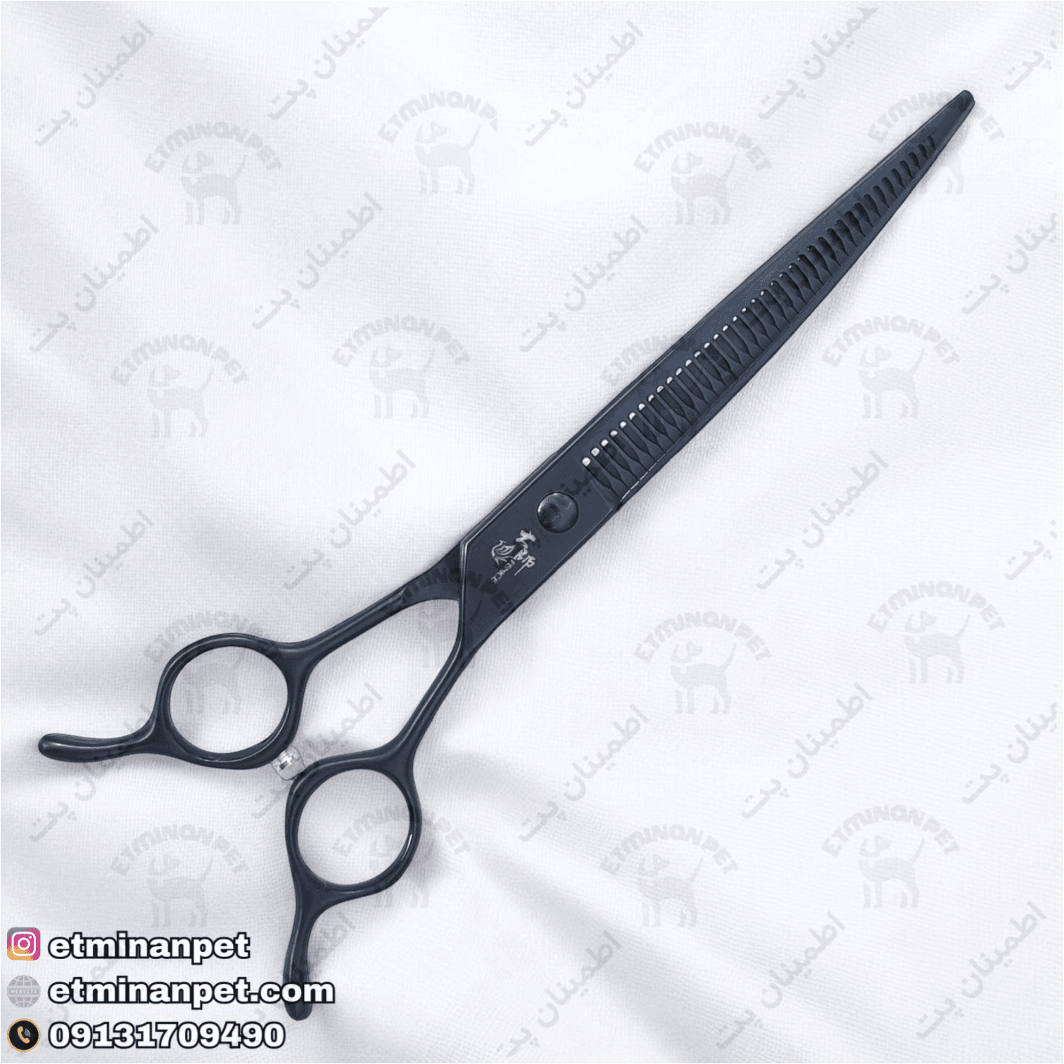 قیچی VIP پیتاژ درشت کرو فنایس fenice مدل رویال 7.5 اینچ — تصویر ۱۲
