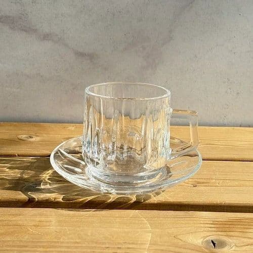 فنجان ونعلبکی دلی گلس کد4305 — تصویر ۴