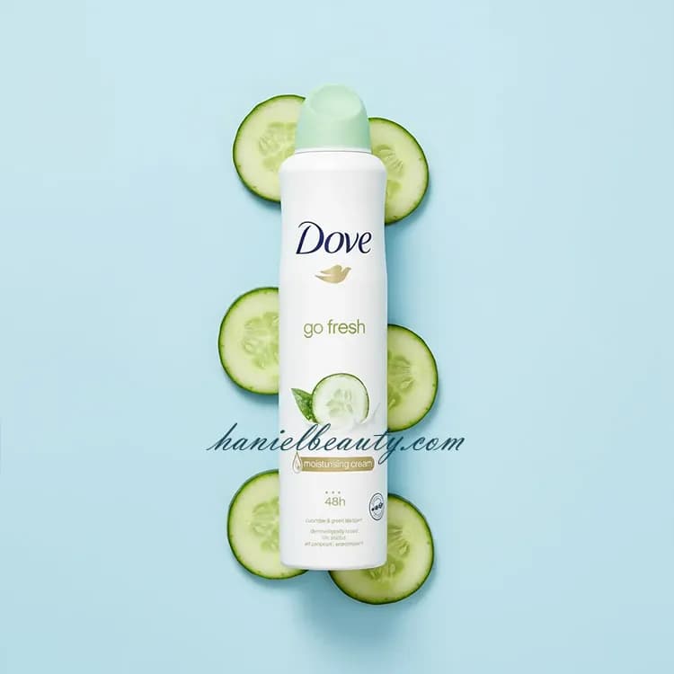 اسپری ضدتعریق زنانه داو مدل Go Fresh با رایحه خیار و چای سبز