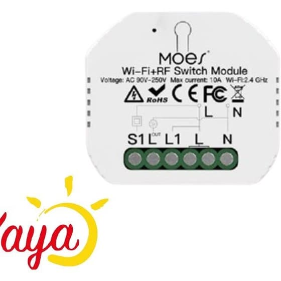 رله هوشمند پرده Zigbee + RF MS-108ZR Moes