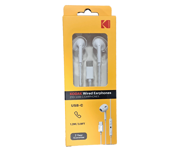 هندزفری با سیم کداک مدل +KODAK 210 سفید KODAK 210+ White Wired Earphone — تصویر ۵