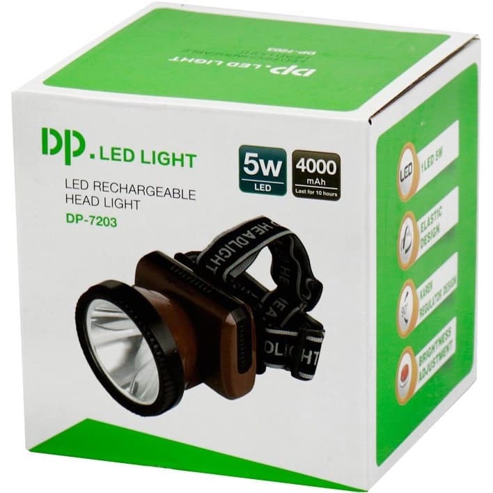 چراغ پیشانی شارژی دی پی مدل DP-7203 — تصویر ۳