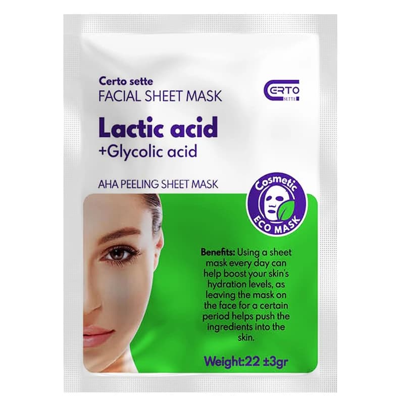 ماسک صورت سرتو سته مدل لاکتیک اسید وزن 22 گرم