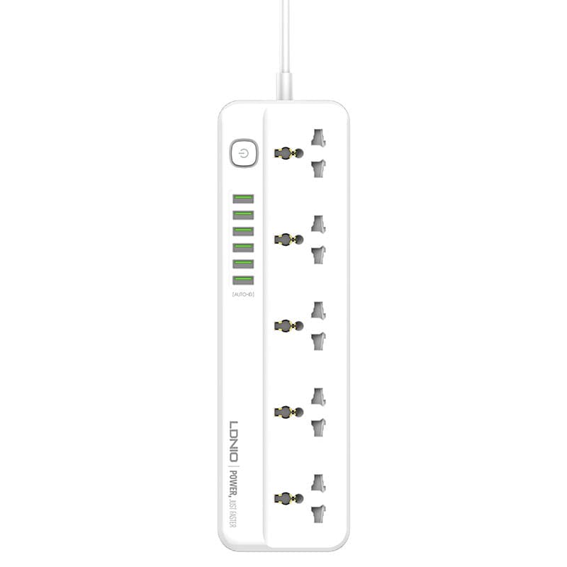 چندراهی برق 5 خانه ارت دار الدینیو مدل SC5614 + شارژر USB با طول کابل 2 متری ( اورجینال ) — تصویر ۱۱