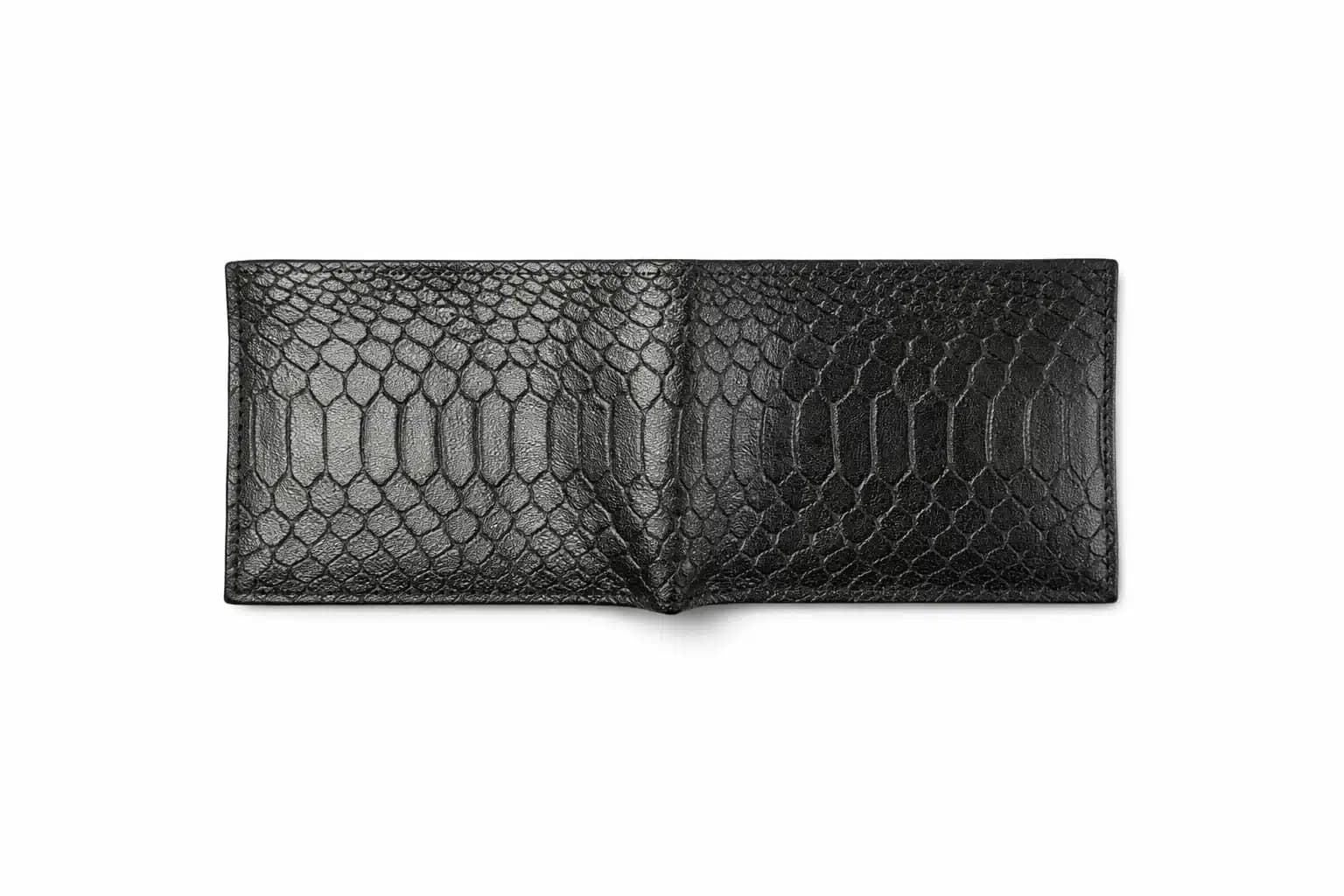 کیف پول مردانه چرم طبیعی طرح پیتون دست ساز آپتین — تصویر ۸