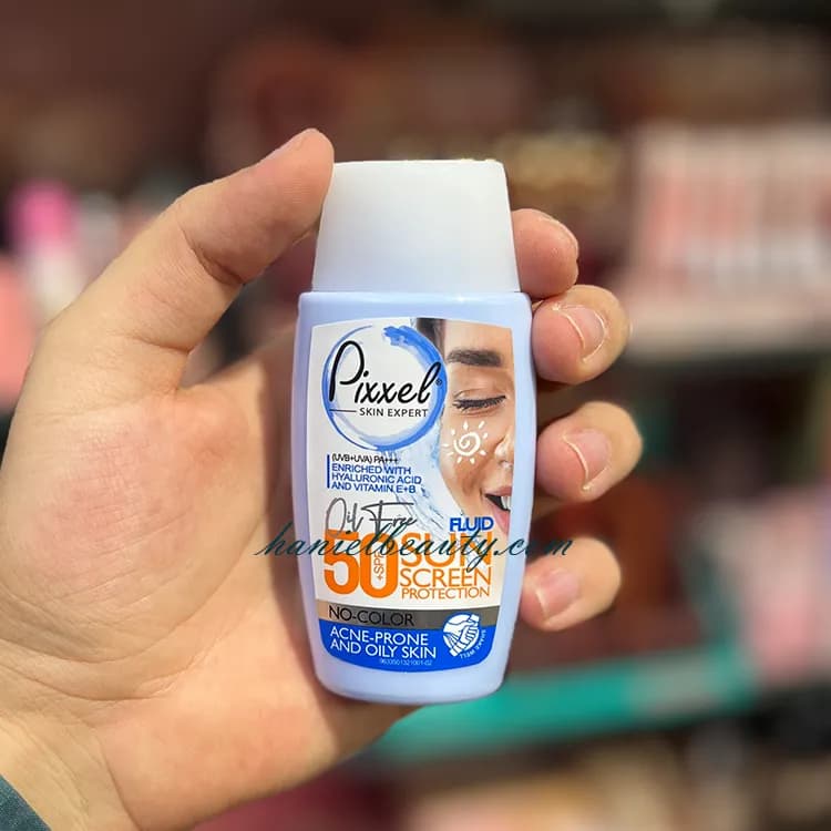 کرم ضد آفتاب پیکسل پوست چرب بدون رنگ SPF 50 — تصویر ۱۲