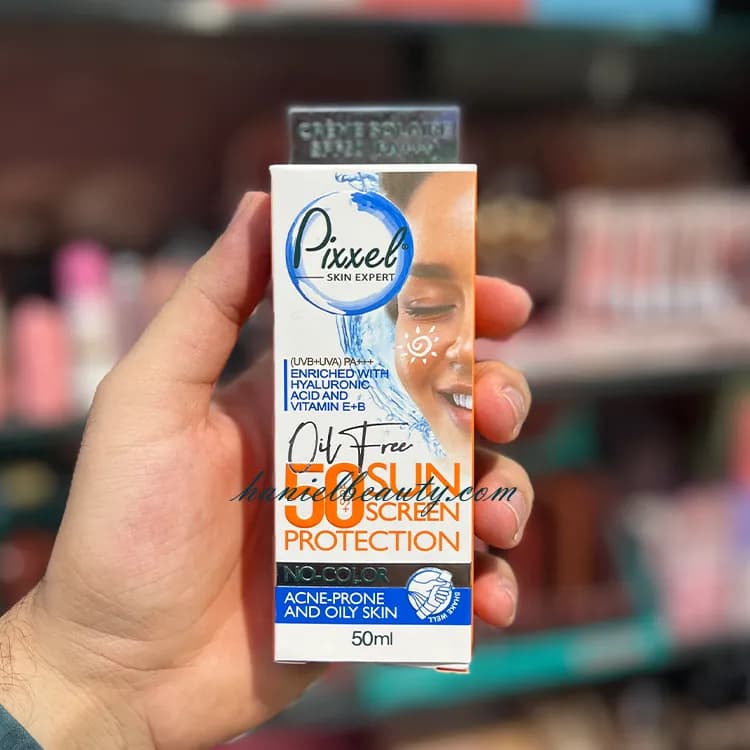 کرم ضد آفتاب پیکسل پوست چرب بدون رنگ SPF 50 — تصویر ۹