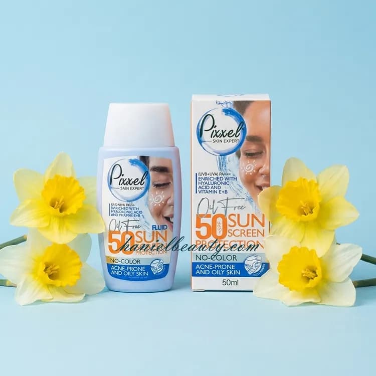 کرم ضد آفتاب پیکسل پوست چرب بدون رنگ SPF 50 — تصویر ۷