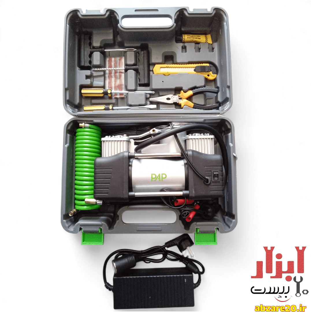 پمپ باد فندکی دو سیلندر پی ای پی مدل AC-1502