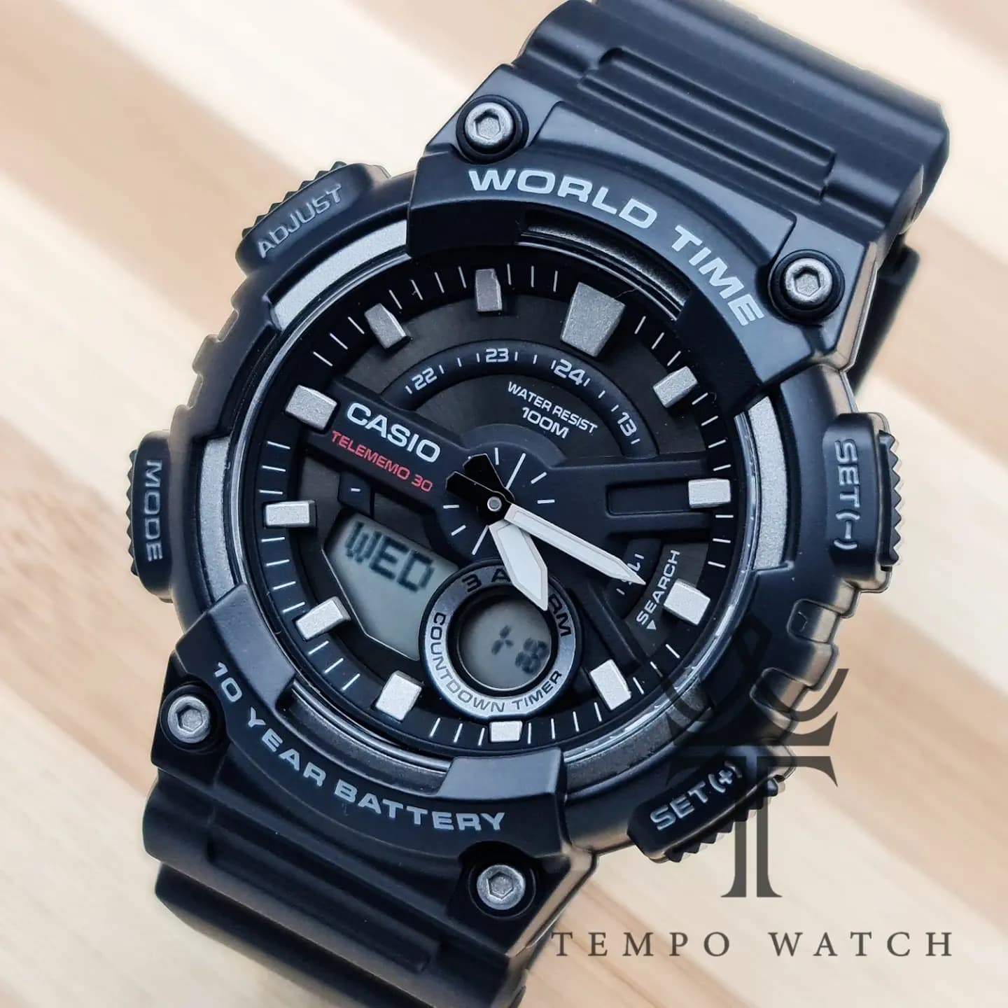 ساعت مچی مردانه کاسیو مدل CASIO-AEQ-110W-1A — تصویر ۴