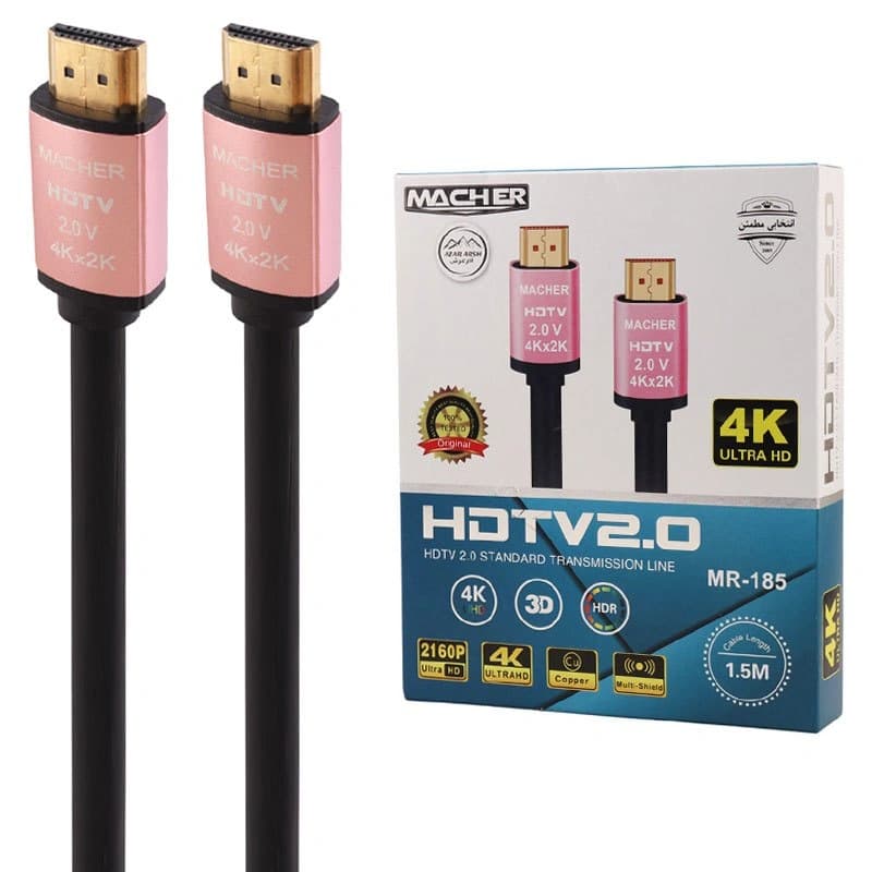 کابل HDMI مچر 1.5 متر مدل HDMI Macher MR-185 — تصویر ۲