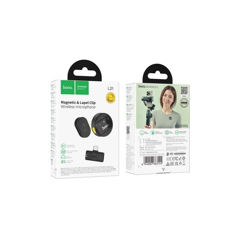 میکروفن یقه ای هوکو مدل Hoco L21 Type-C — تصویر ۱۰