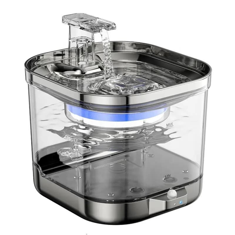 آبخوری اتوماتیک گربه و سگ شیشه ای 2 لیتر WF190 — تصویر ۸