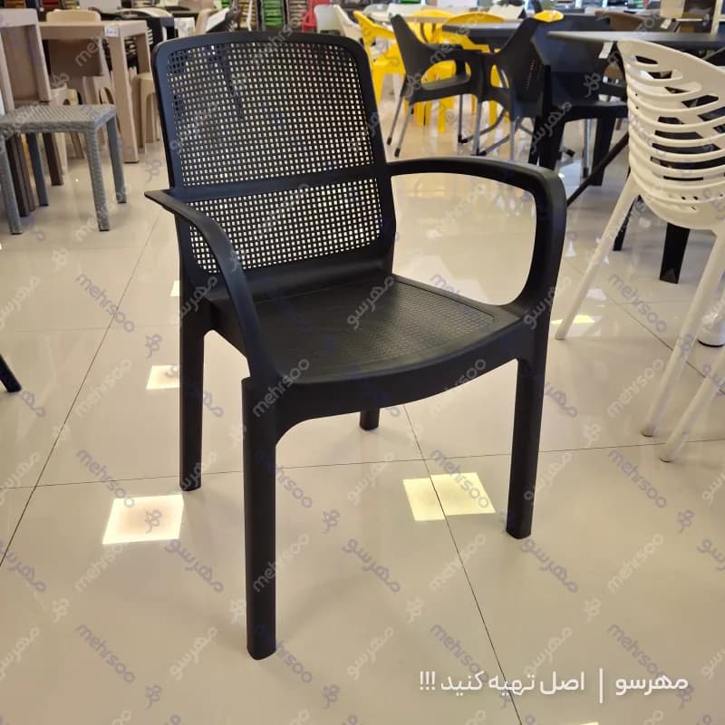 صندلی پلیمری زیبا طرح مش — تصویر ۷