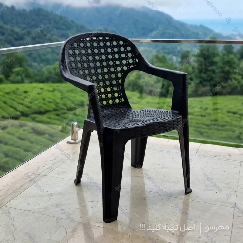 صندلی حصیری پلاستیکی طرح خاتون — تصویر ۷