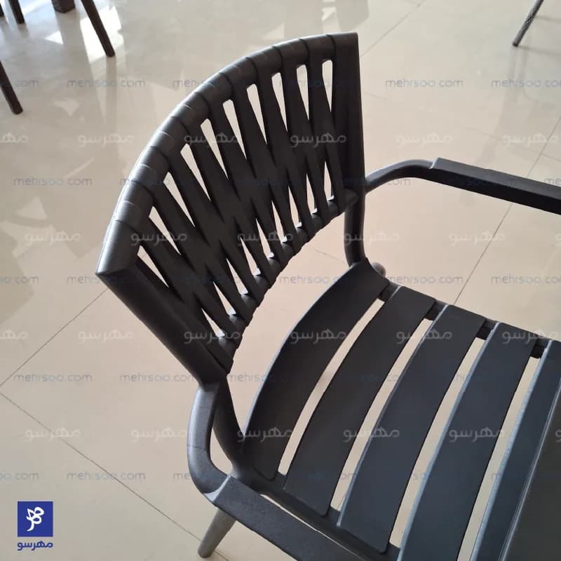 صندلی پلیمری رومئو دسته دار — تصویر ۸