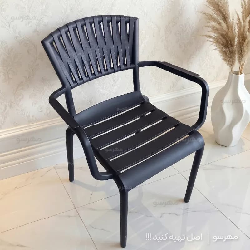 صندلی پلیمری رومئو دسته دار