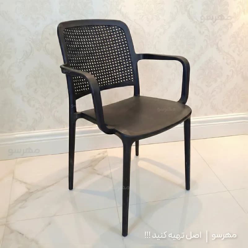 صندلی پلیمری مونیکا دسته دار