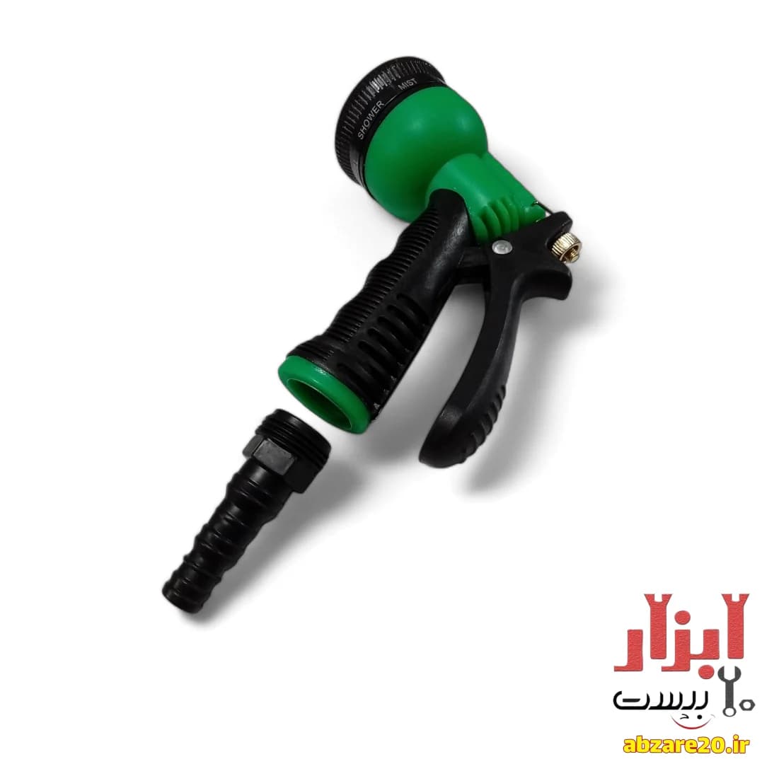 آبپاش سر شلنگی 7 حالته پلاستیکی — تصویر ۵