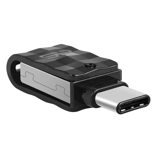 فلش مموری 128 گیگابایت سیلیکون پاور مدل Silicon Power Dual USB C31 Type-A + Type-C USB 3.2 با گارانتی 60 ماهه شرکتی — تصویر ۲