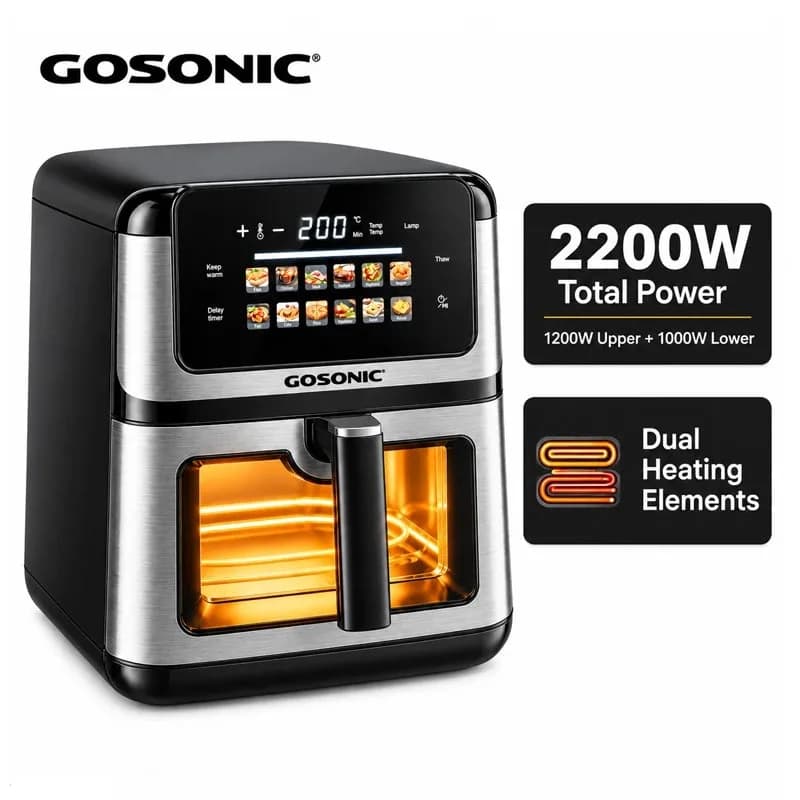 سرخ کن بدون روغن گوسونیک مدل GAF-1010 — تصویر ۱۰