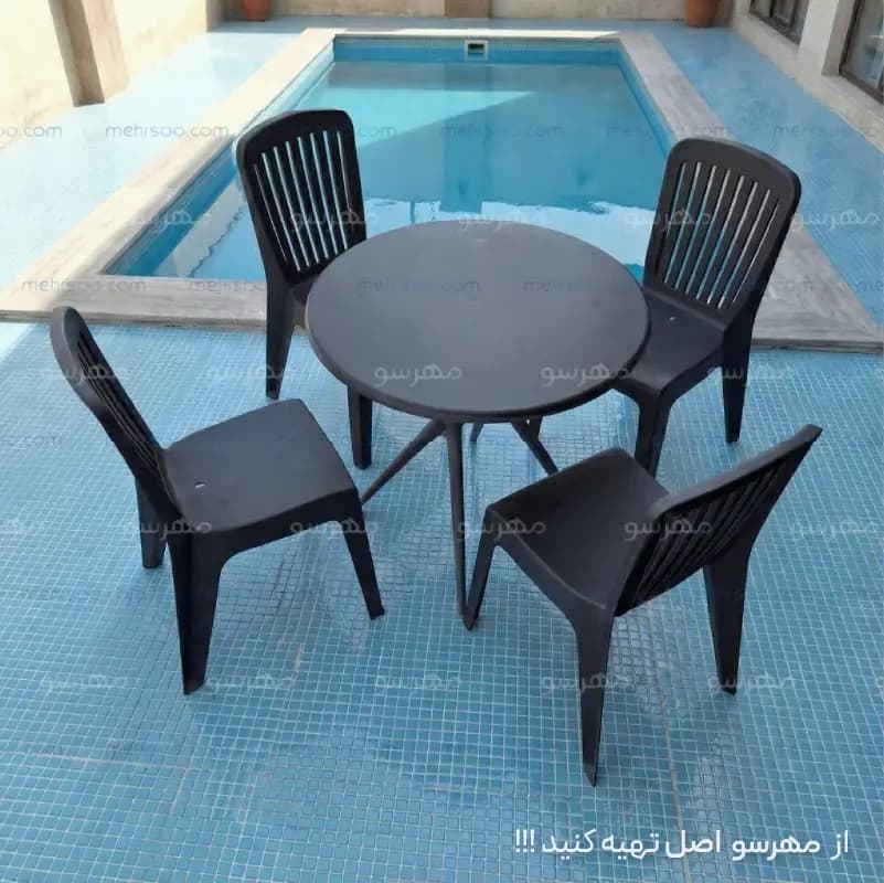 میز و صندلی ناهارخوری ورنیکا راند (4نفره) — تصویر ۵