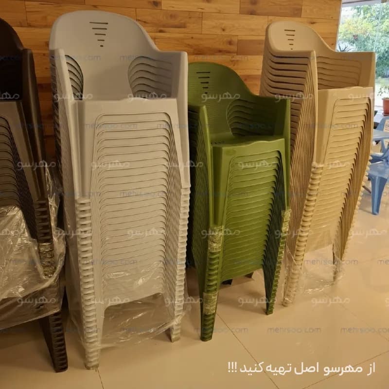 صندلی پلاستیکی دسته دار طرح لاین — تصویر ۱۲