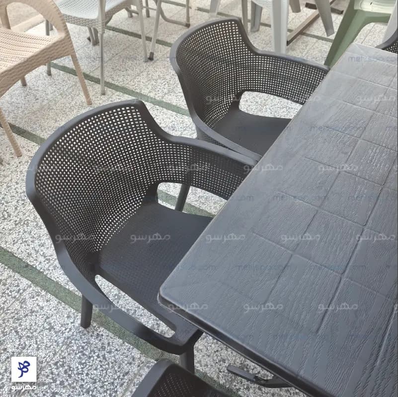 ست پلیمری تالینا با میز تاشو (6 نفره) — تصویر ۲