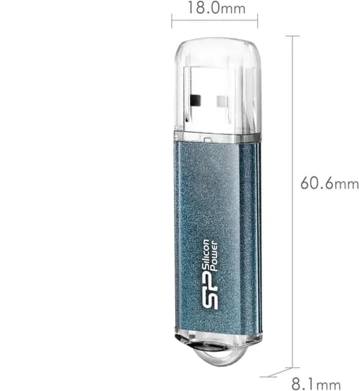 فلش مموری 128 گیگابایت سیلیکون پاور مدل Silicon Power Marvel M01 USB 3.2 با گارانتی 60 ماهه شرکتی — تصویر ۳